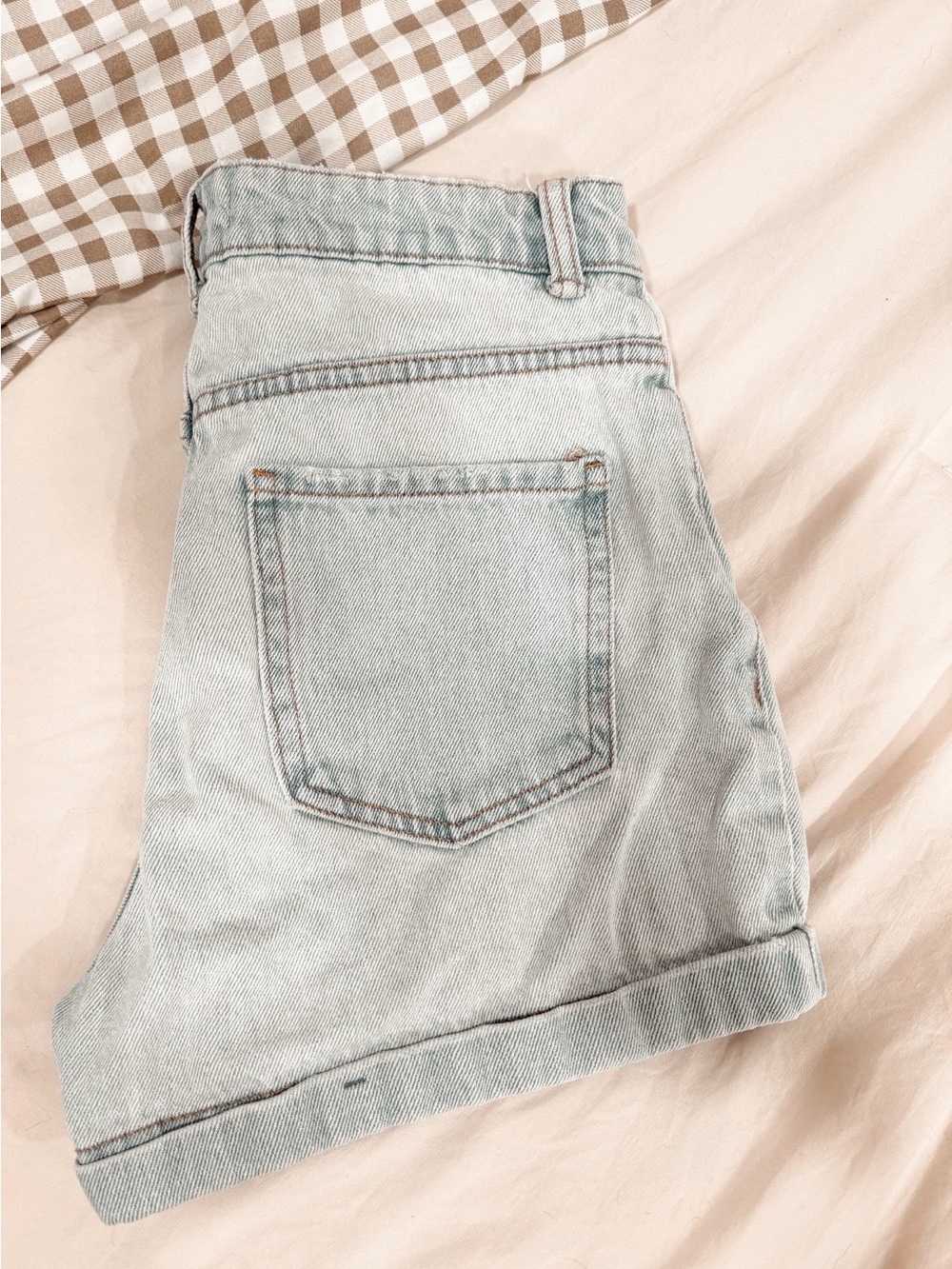 Denim&Co Light Blue Cuffed Jean Shorts